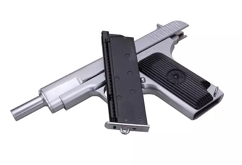 Replika gazowa pistoletu SR-33 - srebrny LIMITED EDITION OD-G-SRC-02-004715-00 asgbox.pl Replika gazowa pistoletu SR-33 - srebrny LIMITED EDITION - obrazek 2