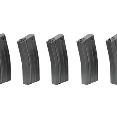 Alternative view of Zestaw 5 magazynków mid-cap 100 kulek do M4/M16 - szary