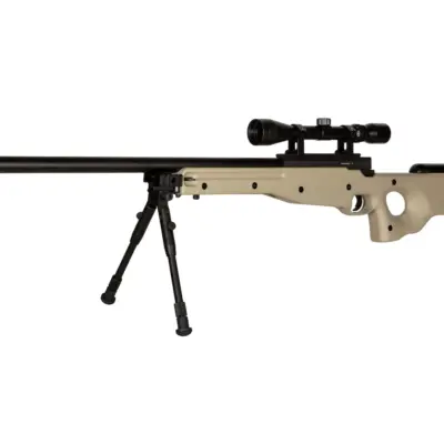 Replika karabinu snajperskiego Warrior I ( z dwójnogiem i lunetą) - Tan OD-G-WEL-03-001911-00 asgbox.pl