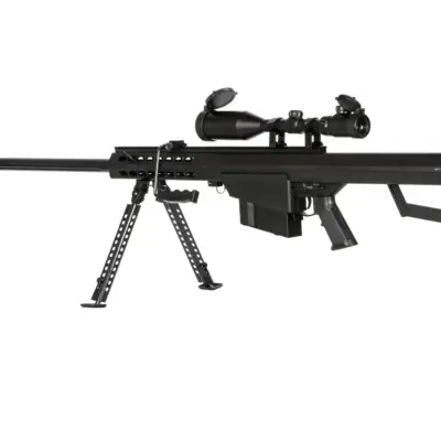 Replika karabinu wyborowego Barret® M82 z Lunetą i dwójnogiem - czarna OD-G-SWL-01-001309-00 asgbox.pl