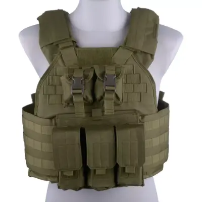 Kamizelka taktyczna typu Plate Carrier - oliwkowa OD-G-GFT-18-018404-00 asgbox.pl