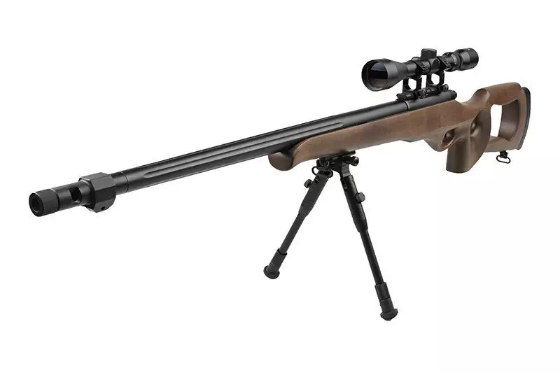 Replika karabinu snajperskiego MB09D - z lunetą i dwójnogiem OD-G-WEL-03-006471-00 asgbox.pl Replika karabinu snajperskiego MB09D - z lunetą i dwójnogiem - obrazek 4