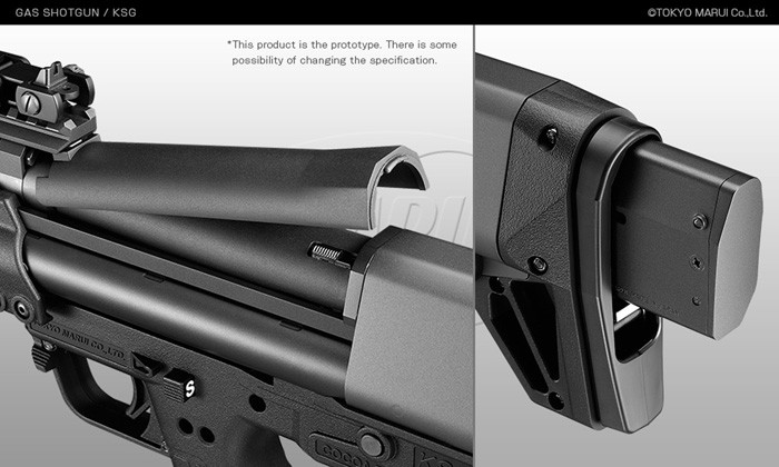 TM Gas GNB Shotgun KSG, 3/6 shots - Black OD-A-PM10017 asgbox.pl TM Gas GNB Shotgun KSG, 3/6 shots - Black - obrazek 7