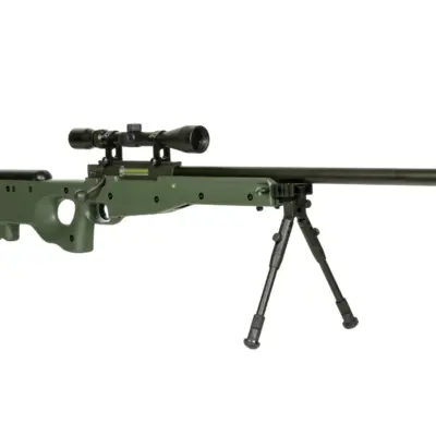 Replika karabinu snajperskiego Warrior I ( z dwójnogiem i lunetą) - Oliwkowa OD-G-WEL-03-000914-00 asgbox.pl
