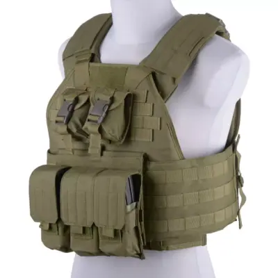 Kamizelka taktyczna typu Plate Carrier - oliwkowa OD-G-GFT-18-018404-00 asgbox.pl