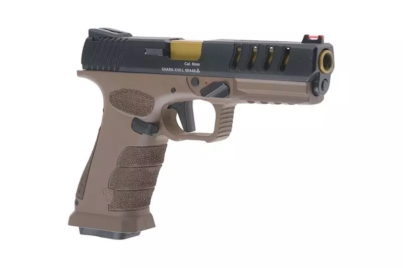 Replika pistoletu CO2 Shark Full Auto - czarny/tan OD-G-APS-02-020840-00 asgbox.pl Replika pistoletu CO2 Shark Full Auto - czarny/tan - obrazek 4