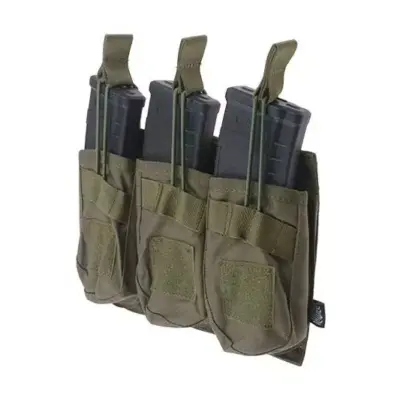 Alternative view of Potrójna ładownica OPEN na magazynki AK - oliwkowy