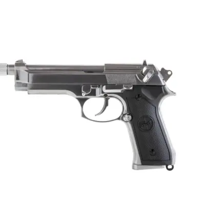 Replika pistoletu SR92 z tłumikiem - srebrna OD-G-SRC-02-021692-00 asgbox.pl