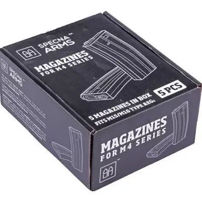 Alternative view of Zestaw 5 magazynków real-cap 30 kulek do M4/M16 - czarny