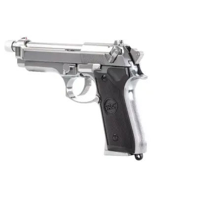 Replika pistoletu SR92 z tłumikiem - srebrna OD-G-SRC-02-021692-00 asgbox.pl