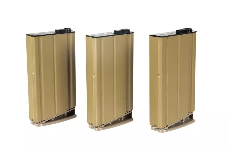 Zestaw 3 magazynków mid-cap 160 kulek do replik SCAR H - tan OD-G-VFC-05-020461-00 asgbox.pl asgbox.pl - Zestaw 3 magazynków mid-cap 160 kulek do replik SCAR H - tan