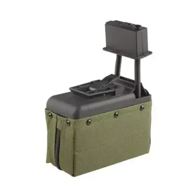 asgbox.pl - Magazynek pudełkowy 1500 kulek do repliki typu M249 - ranger green