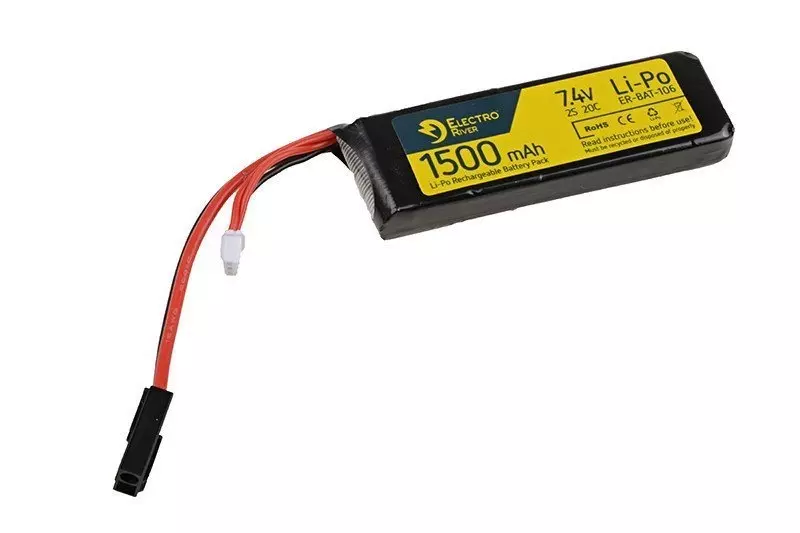Akumulator LiPo 7,4V 1500mAh 20/40C OD-G-ELR-06-008303-00 asgbox.pl asgbox.pl - Akumulator LiPo 7