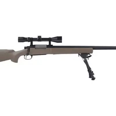 Replika karabinu snajperskiego SW-04 (z lunetą i dwójnogiem) - tan OD-G-SWL-03-022037-00 asgbox.pl