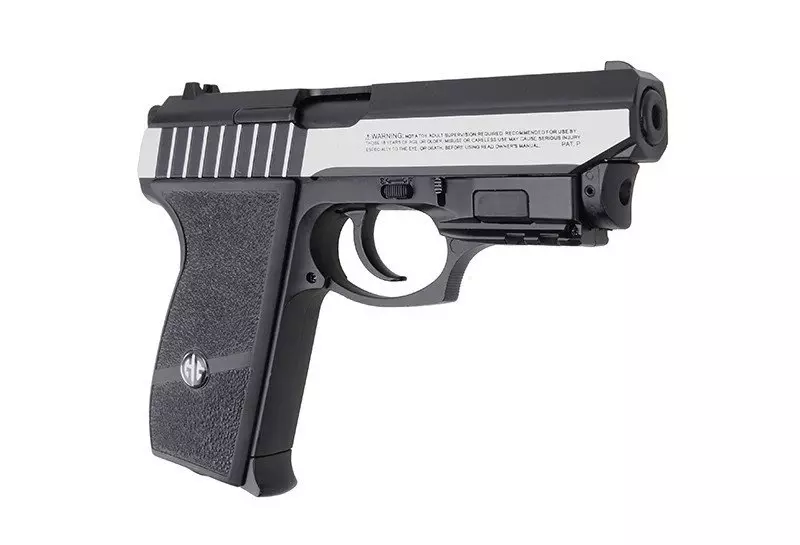 Replika pistoletu GS-801 z celownikiem laserowym OD-G-GIG-02-004790-00 asgbox.pl Replika pistoletu GS-801 z celownikiem laserowym - obrazek 4