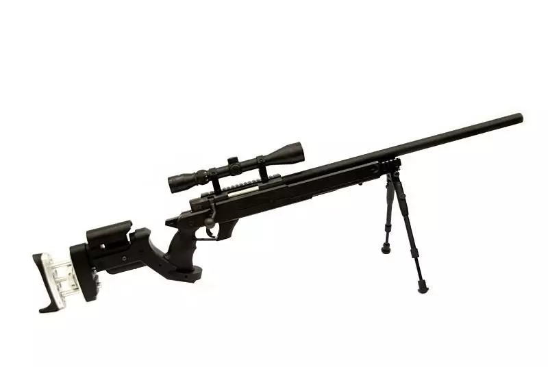 Replika karabinu snajperskiego MB05DUPV (wzmocniona) z lunetą i dwójnogiem OD-G-WEL-03-000998-00 asgbox.pl Replika karabinu snajperskiego MB05DUPV (wzmocniona) z lunetą i dwójnogiem - obrazek 4