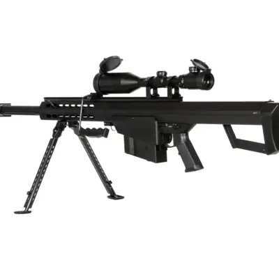 Replika karabinu Barret® M82A1 CQB z lunetą i dwójnogiem - czarna OD-G-SWL-01-001978-00 asgbox.pl