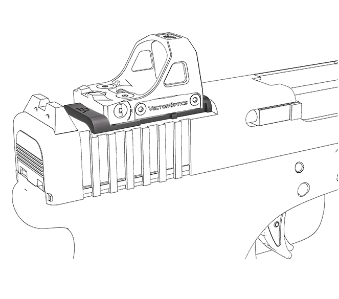 VO MOS Adapter for MAG RMS Footprint - Black OD-A-SCFRM-16 asgbox.pl VO MOS Adapter for MAG RMS Footprint - Black - obrazek 8