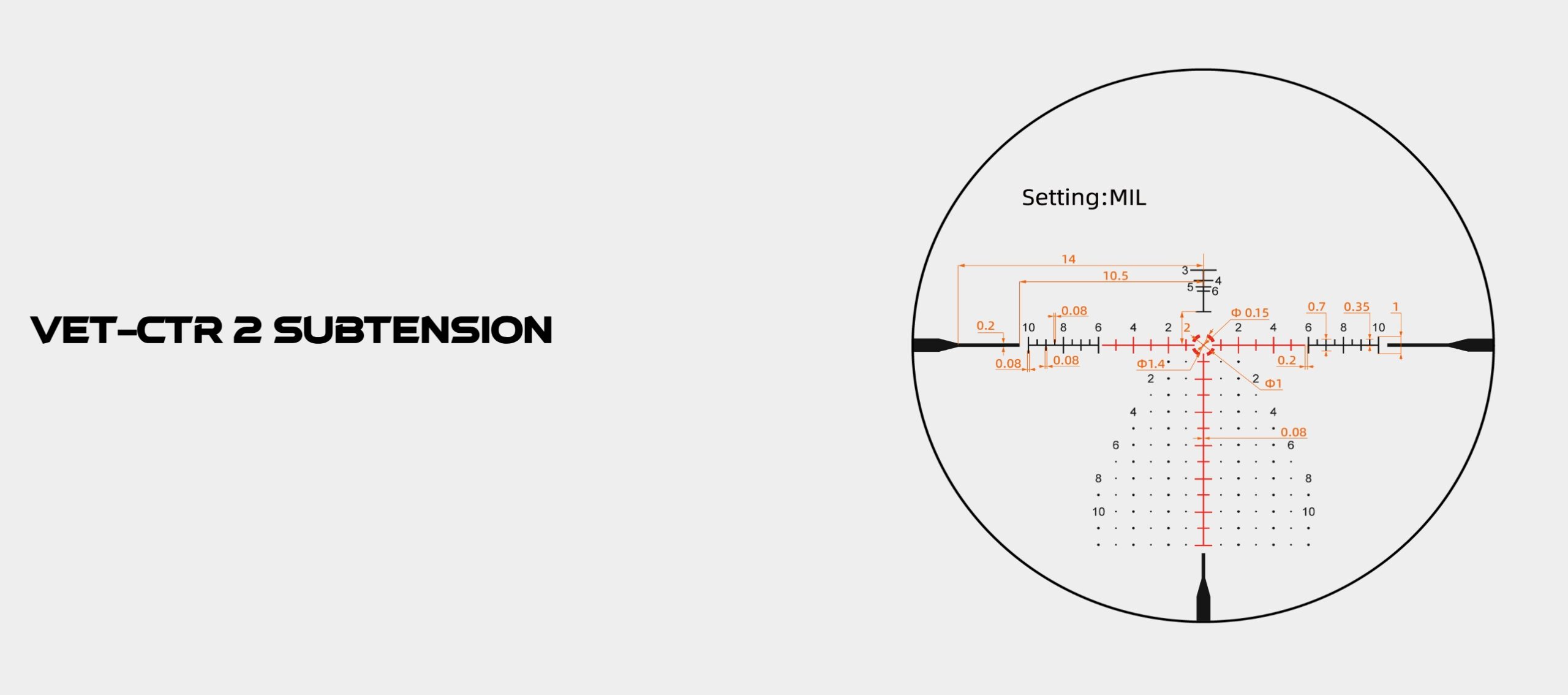 VO CONTINENTAL X6 2-12x44 CTR FFP Riflescope, 34 mm - Black OD-A-SCFF-67 asgbox.pl VO CONTINENTAL X6 2-12x44 CTR FFP Riflescope, 34 mm - Black - obrazek 11