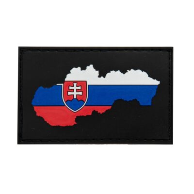 JTG Slovakia Flag Patch special shield edition, fullcolor / JTG 3D Rubber Patch