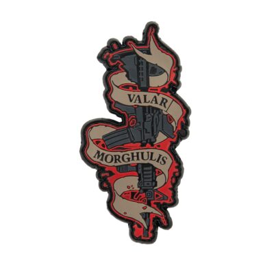 3D PVC VALAR MORGHULIS Patch - Black / Red