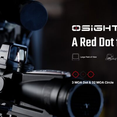 Alternative view of OLIGHT Osight C Red Dot Sight, RMR Footprint - Black