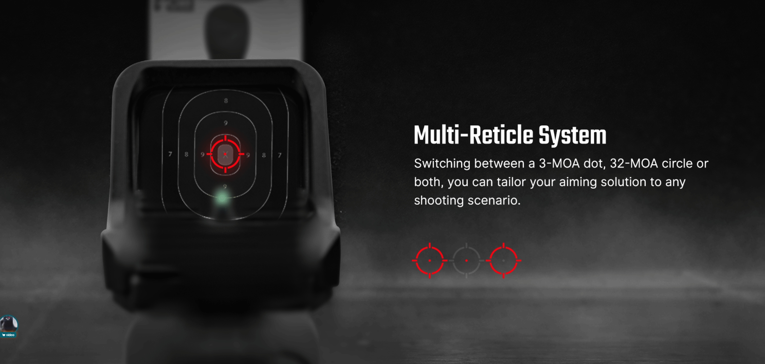 OLIGHT Osight C Red Dot Sight, RMR Footprint - Black OD-A-OLIGHT035 asgbox.pl OLIGHT Osight C Red Dot Sight, RMR Footprint - Black - obrazek 5