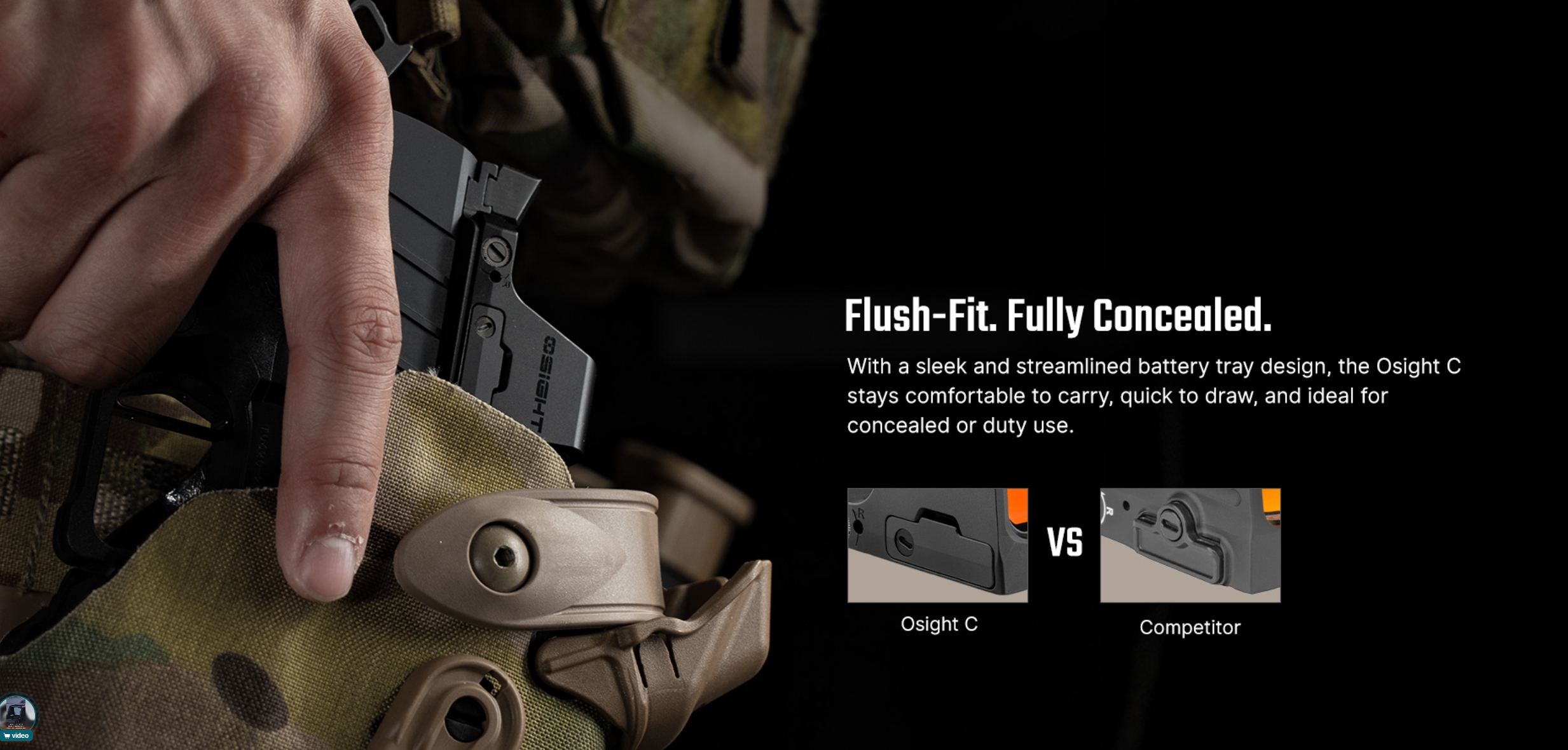 OLIGHT Osight C Red Dot Sight, RMR Footprint - Black OD-A-OLIGHT035 asgbox.pl OLIGHT Osight C Red Dot Sight, RMR Footprint - Black - obrazek 7