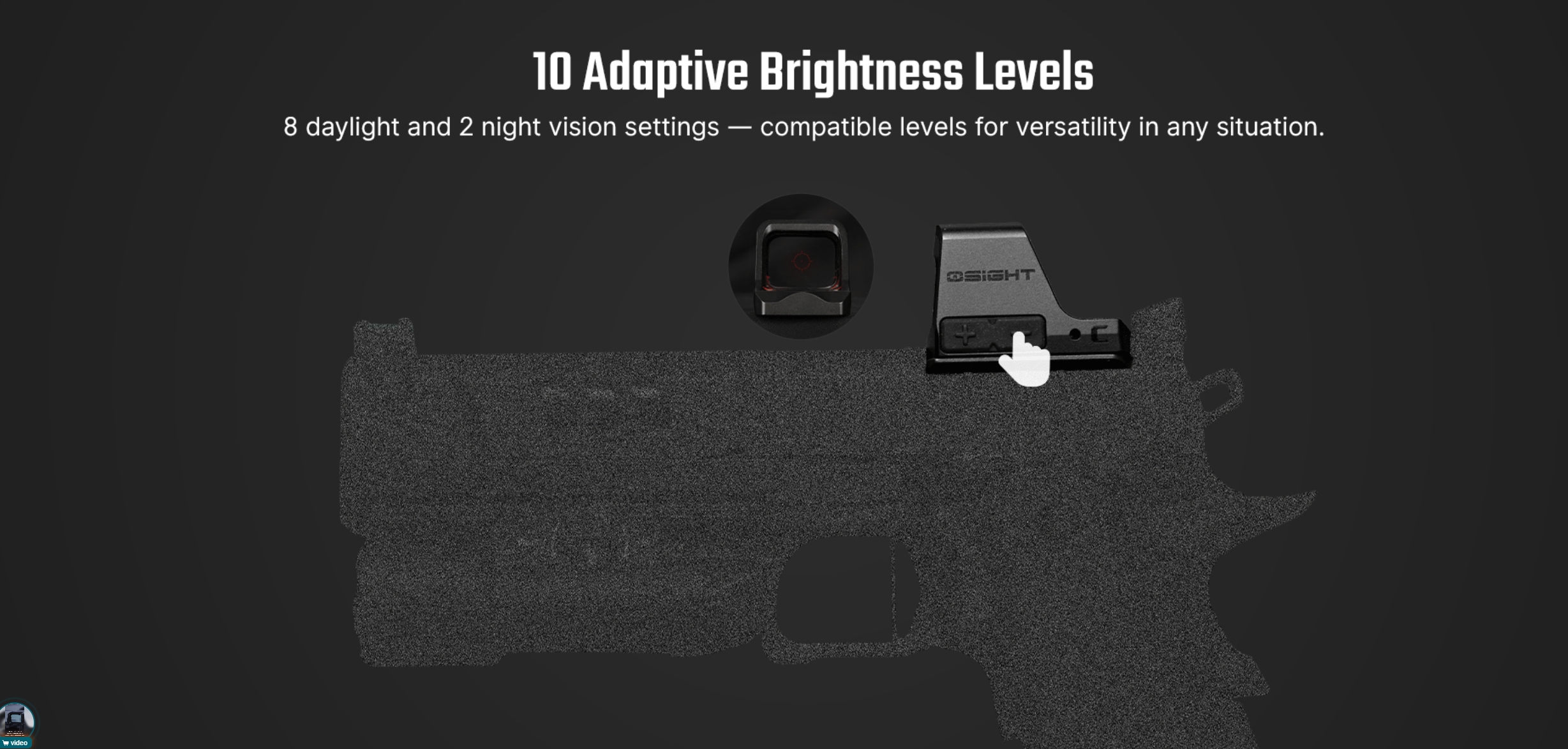 OLIGHT Osight C Red Dot Sight, RMR Footprint - Black OD-A-OLIGHT035 asgbox.pl OLIGHT Osight C Red Dot Sight, RMR Footprint - Black - obrazek 9