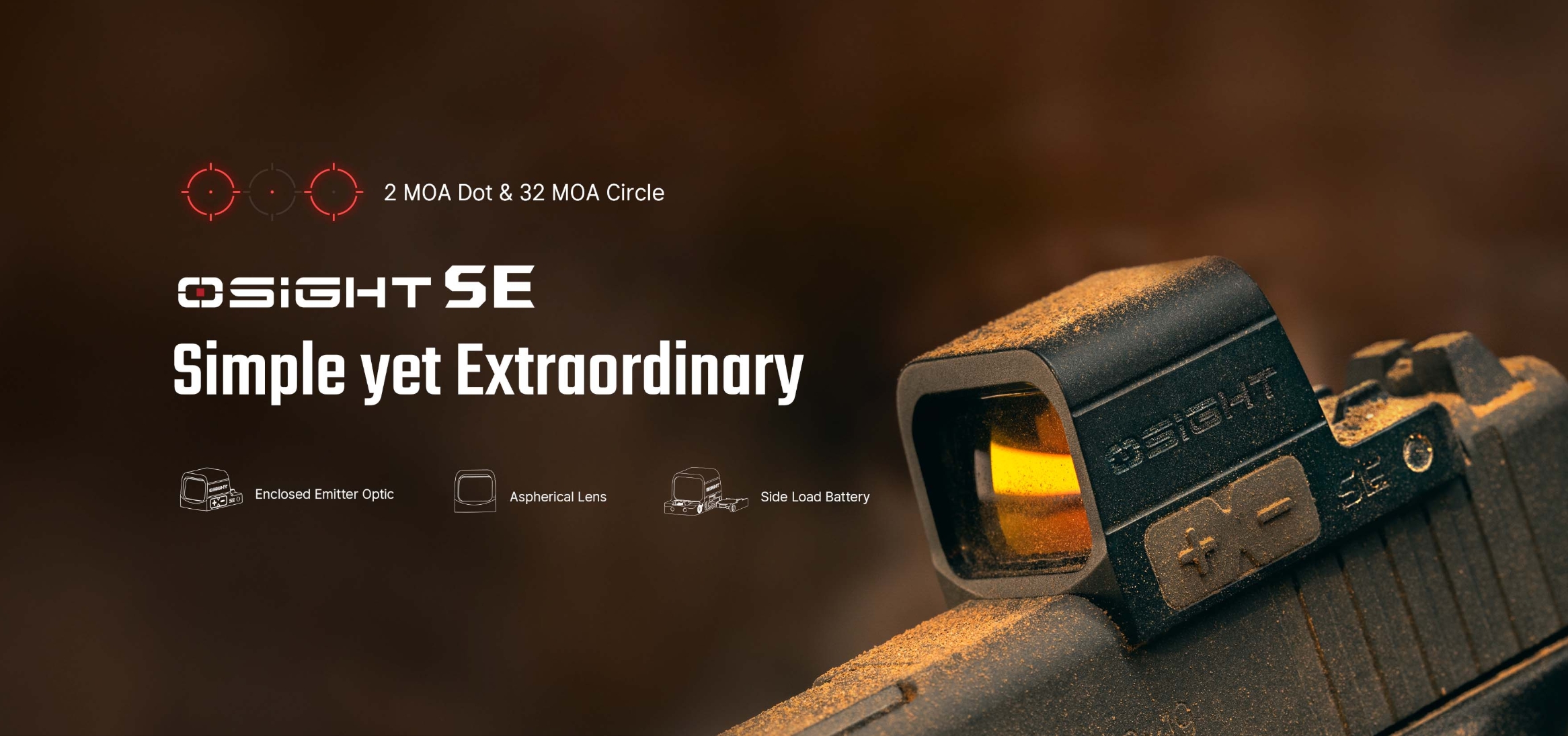 OLIGHT Osight SE Red Dot Sight, RMR Footprint - Black OD-A-OLIGHT037 asgbox.pl OLIGHT Osight SE Red Dot Sight, RMR Footprint - Black - obrazek 4