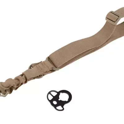 asgbox.pl - Jednopunktowy pas nośny Bungee z montażem - tan