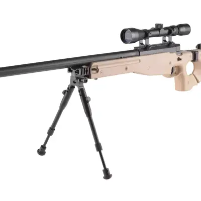 Replika karabinu snajperskiego MB08D - z lunetą i dwójnogiem - tan OD-G-WEL-03-017865-00 asgbox.pl