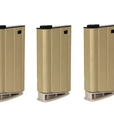 Alternative view of Zestaw 3 magazynków mid-cap 160 kulek do replik SCAR H - tan