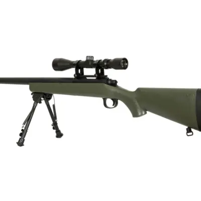 Replika karabinu snajperskiego SW-10 (z lunetą i dwójnogiem) - oliwkowa OD-G-SWL-03-007818-00 asgbox.pl