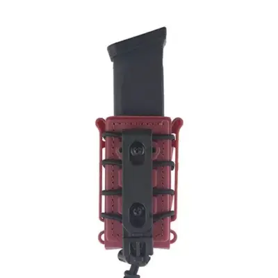 Alternative view of Ładownica softshell na magazynki pistoletowe - czerwona