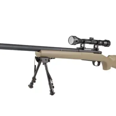 Replika karabinu snajperskiego SW-04J Army (z lunetą i dwójnogiem) - tan OD-G-SWL-03-002103-00 asgbox.pl