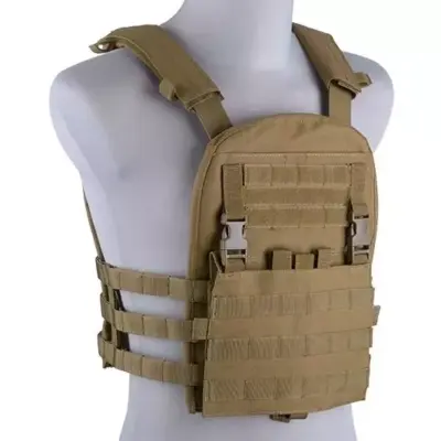 Kamizelka typu plate carrier z odpinanym panelem - tan OD-G-GFT-18-018424-00 asgbox.pl