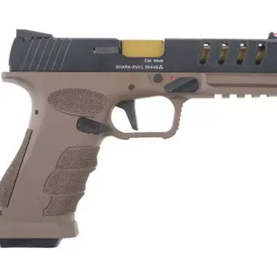 Replika pistoletu CO2 Shark Full Auto - czarny/tan OD-G-APS-02-020840-00 asgbox.pl Replika pistoletu CO2 Shark Full Auto - czarny/tan OD-G-APS-02-020840-00 asgbox.pl