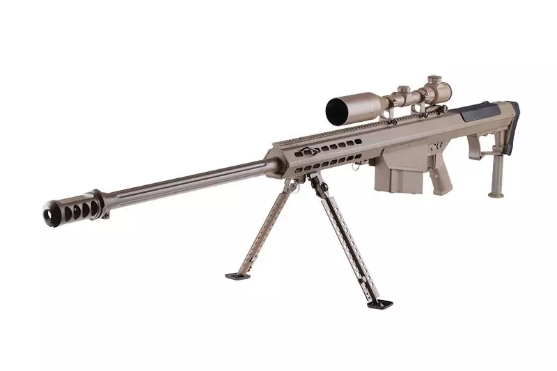 Replika karabinu wyborowego SW-013 z lunetą i dwójnogiem - tan OD-G-SWL-03-018551-00 asgbox.pl Replika karabinu wyborowego SW-013 z lunetą i dwójnogiem - tan - obrazek 5