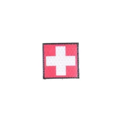 asgbox.pl - Naszywka IR - Krzyż medyczny - czerwona