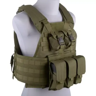Kamizelka taktyczna typu Plate Carrier - oliwkowa OD-G-GFT-18-018404-00 asgbox.pl