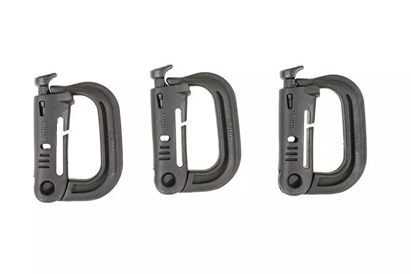 Zestaw 3 klamer typu Grmlock - czarny OD-G-FMA-31-015618-00 asgbox.pl asgbox.pl - Zestaw 3 klamer typu Grmlock - czarny