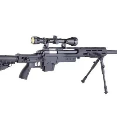 Replika karabinu snajperskiego MB4412D - z lunetą i dwójnogiem - czarna OD-G-WEL-03-009598-00 asgbox.pl