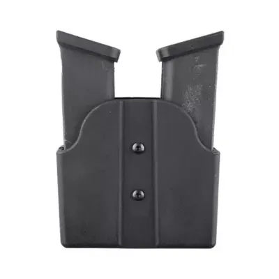 asgbox.pl - Podwójna ładownica na magazynki pistoletowe (na pas) - czarna