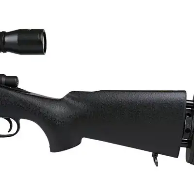 Replika karabinu snajperskiego SW-04J Army (z lunetą i dwójnogiem) - czarna OD-G-SWL-03-003800-00 asgbox.pl