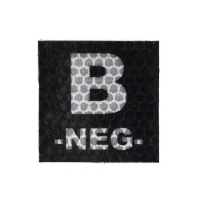 Naszywka IR z grupą krwi: B NEG OD-G-KAM-30-002090-00 asgbox.pl