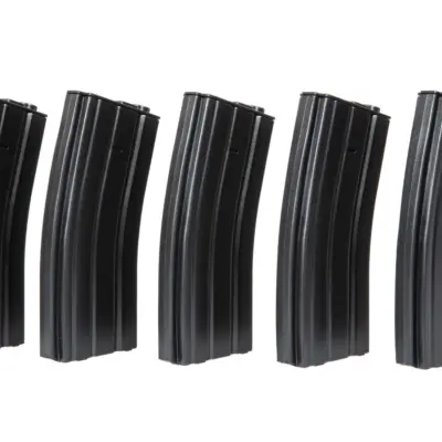 Zestaw 5 magazynków mid-cap 100 kulek do M4/M16 - czarny OD-G-SPE-05-005263-00 asgbox.pl