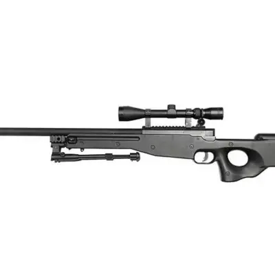 Replika karabinu snajperskiego Warrior I ( z dwójnogiem i lunetą) - czarny OD-G-WEL-03-000134-00 asgbox.pl