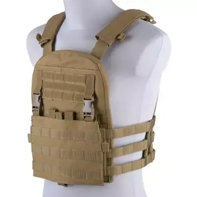 Kamizelka typu plate carrier z odpinanym panelem - tan OD-G-GFT-18-018424-00 asgbox.pl