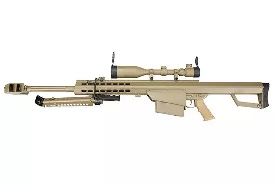 Replika karabinu wyborowego SW-02A CQB z lunetą i dwójnogiem - tan OD-G-SWL-01-002675-00 asgbox.pl Replika karabinu wyborowego SW-02A CQB z lunetą i dwójnogiem - tan - obrazek 6